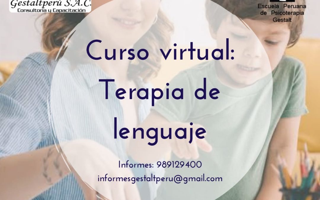 Curso Virtual Terapia de lenguaje