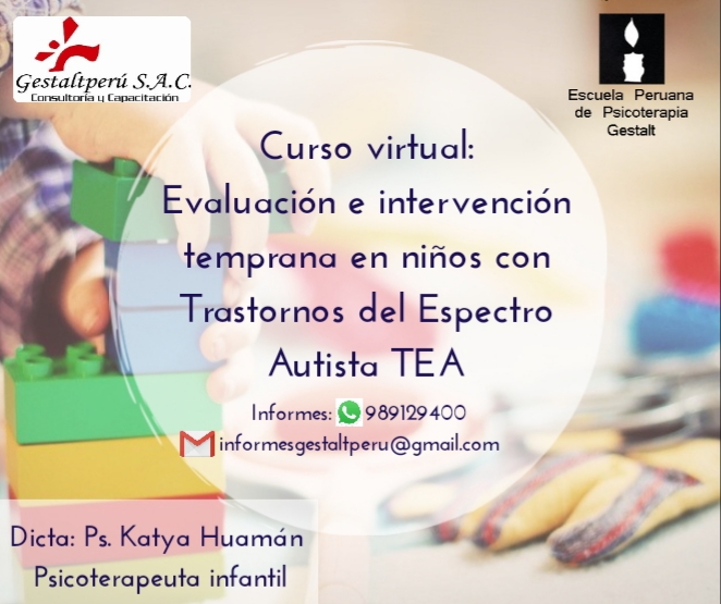 Curso Virtual Evaluación e intervención en niños con TEA Trastorno del Espectro Autista