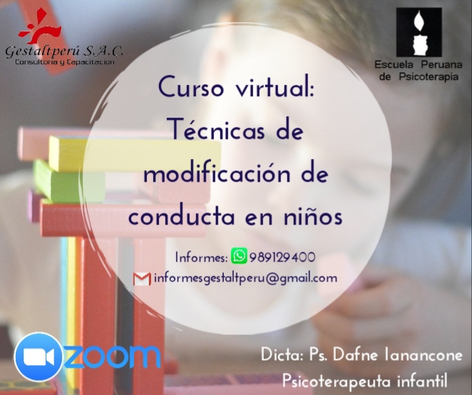 Curso Virtual Técnicas de Modificación de Conductas en Niños