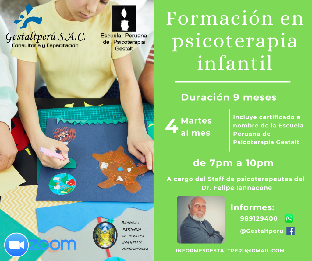 Curso FormaciÓn En Psicoterapia Infantil Online Gestalt Perú 3729